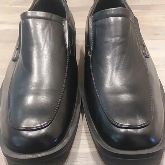 Perry Ellis portfolio Men Leather Oxford Office Church y2k Formal Shoes Size 8.5